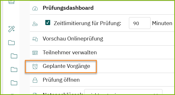 Geplante Vorgänge