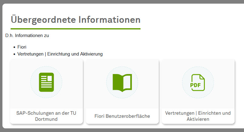 Übergeordnete Informationen